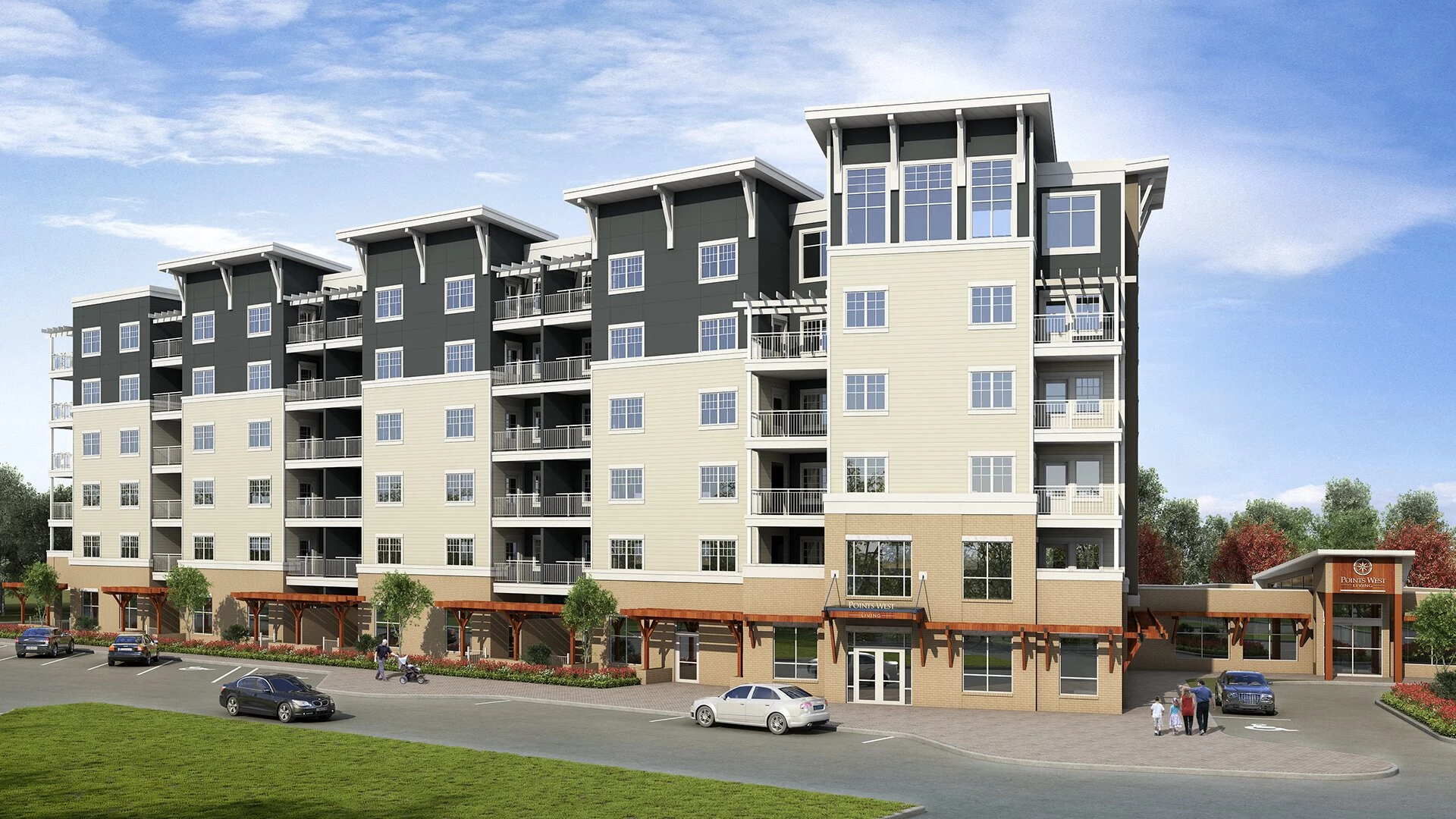 A view of Hawthorne residence from street